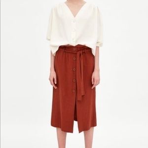 Zara Linen Skirt - Size XS